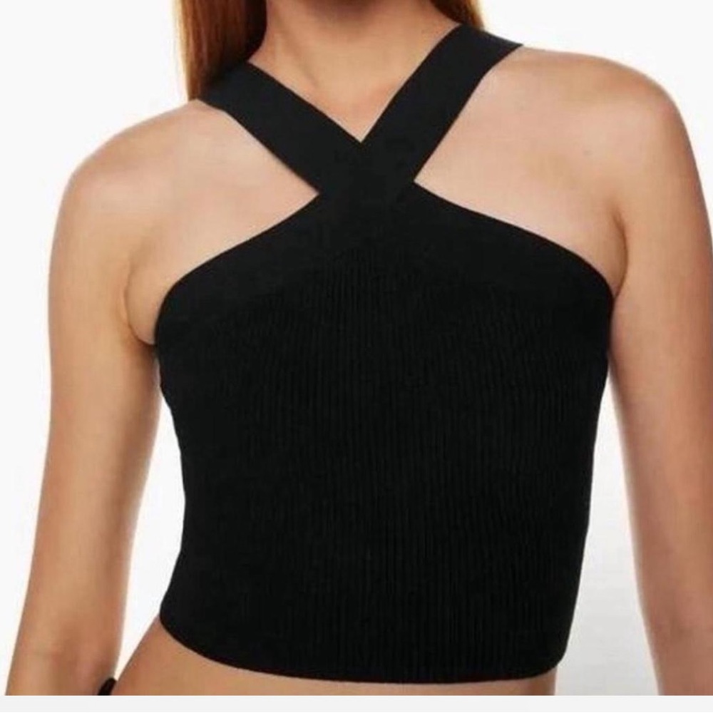 Babaton Black Cross-Strap Camisole